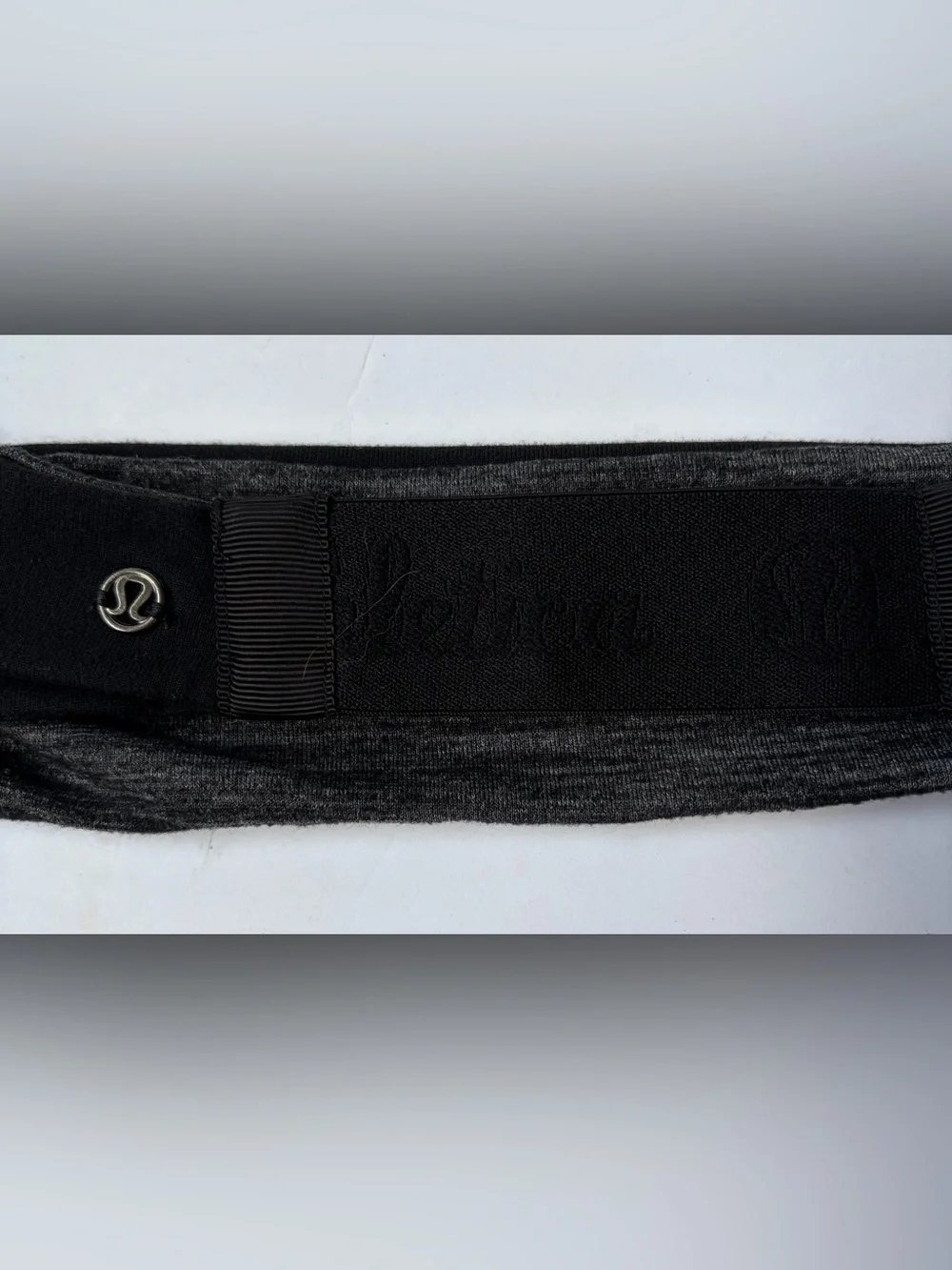 Lululemon Black & Charcoal Twist Headband + Speckled Blue/White Headband